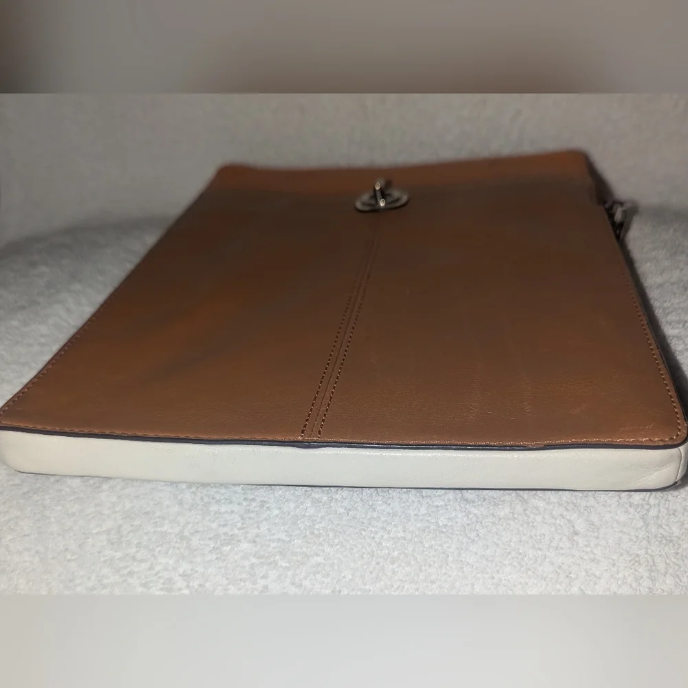 Vintage Coach Brown Leather Laptop Bag